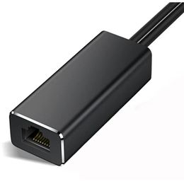 2024 Nieuwe 1m 3 in 1 micro USB tot RJ45 Ethernet -adapter voor Fire TV Stick 480Mbps LAN -netwerkkaart met USB -voeding 100m Ethernet voor