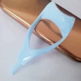 2024 NEW 1pcs Eyelash Tools 3 in 1 Makeup Mascara Shield Guard Curler Applicator Comb Guide Card Makeup Tool Beauty Cosmetic Toolfor Makeup