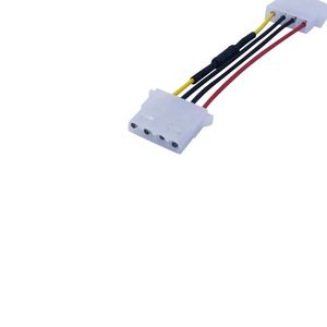 2024 NUEVO 4 pines Molex Computer PC Velocidad Velocidad del ventilador Cable de extensión de bajo ruido Adaptador Adaptador para el ventilador Molex Cable