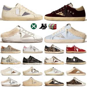 2024 NOUVEAU 5A Quality Golden Designer Goodes Slippers Italie Brand Shoe Women Shoes Casual Shoes Superstar Sneaker Sequen Classic White Do-Old Dirty Super Star Man Luxury Shoe