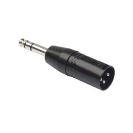 2024 Nouveau 6,35 mm mono mâle à xlr 3 broches Femelle Connecteur d'adaptateur de convertisseur audio féminin pour l'amplificateur de puissance du microphone