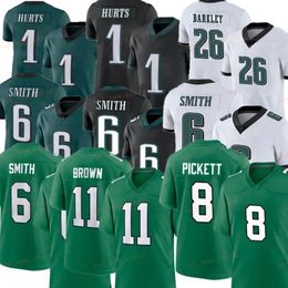 2024 NOUVEAU 8 Kenny Pickett 26 Saquon Barkley Jersey Brown Devonta Smith Jalen Hurts Jason Kelce Bryce Huff Brian Dawkins Jake Elliott Football Jerseys Gardnerjohnson H