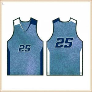 Basketbal Jersey Heren Shirts Zwart Wit Blauw Sportshirt Hot20240332