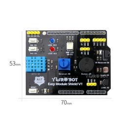 2024 NUEVO 9 en 1 Tablero de expansión multifunción de la placa de sensor DHT11 LM35 Humedad de temperatura para Arduino Uno RGB LED RECEPTOR DE RECEPTOR PARA