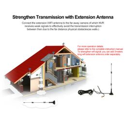 2024 NIEUWE ANPWOO WIFI -antenne -verlengkabel 3 meter Lange afstand 2,4 g 3DBI Versterk het transmissiesignaalwerk voor draadloze camera's voor wifi
