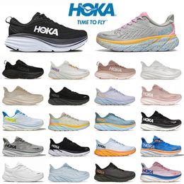 hoka one one bondi 8 clitfton 9 carbon x2 hokas sneakers mens sneakers women running sports shoes 【code ：L】 triple white free people sneakers trainers runners