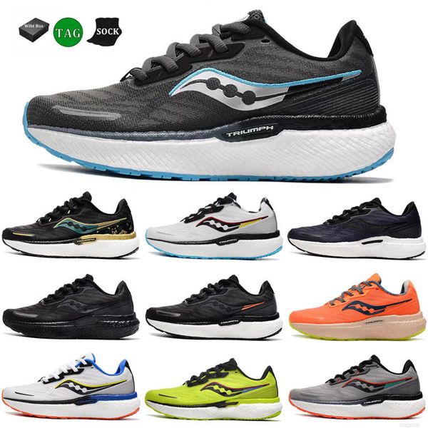 2024 Nouveau arrivé 2024 Chaussures de créateurs décontractées 9 chaussures de course hommes pour femmes fantômes hyperion chaussures Brooks tempo triple noir blanc gris jaune jaune