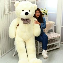 2024 Nieuw aangekomen gigantische haakse afmetingen 200 cm / 78 '' inch TEDDYBEER PLUCHE ENORME ZACHT SPEELGOED Knuffels Valentijnsdag cadeau 5 kleuren bruin