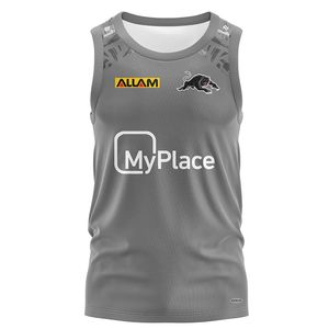 2024 New Australia Penrith Panthers thuis weg rugby mouwloze shirt Men Sport Vest Sportwear Outdoor Sweatshirts T-shirts 380