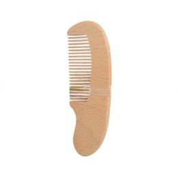 2024 NUEVO cuidado de bebés Pure Natural Wool Baby Wooden Comb Brush Brain Baby Hair Bisey Cephin Belet Bein Heavy Massager- para lana pura de lana natural para bebés Pincel