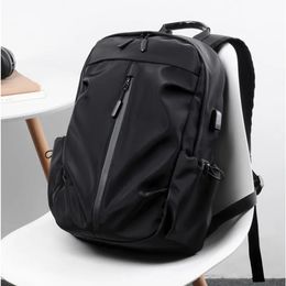 Mochila nueva 2024, mochila para ordenador portátil de negocios para viajes de ocio, carga USB, multifuncional, impermeable, bolso para estudiantes de moda 240202