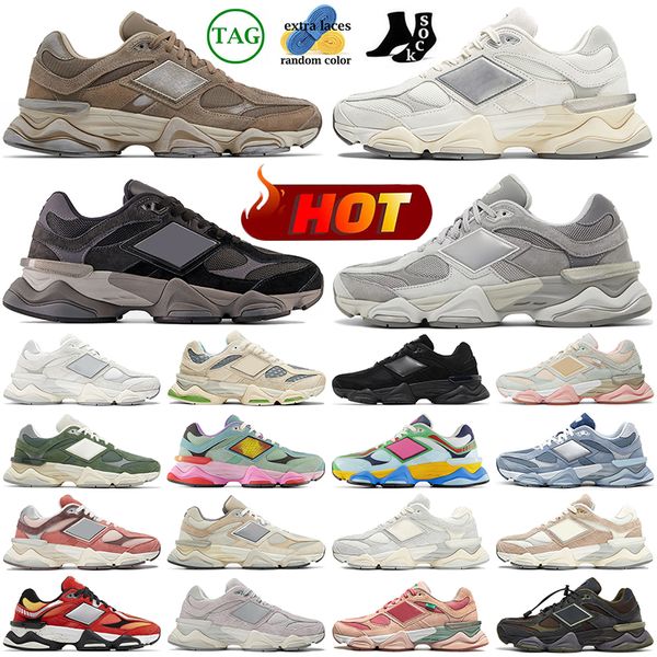 2024 Nouveaux balanaces 9060 Chaussures de sport pour hommes Femmes Baskets de créateurs Sea Salt Raincloud Bricks Bois Triple Black Castlerock Fire Sign Entraîneurs de sports de plein air