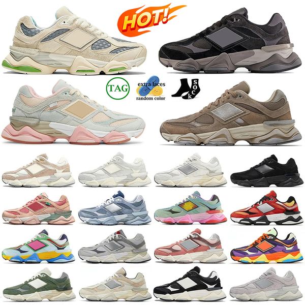 2024 New Balanaces 9060 Zapatos de diseñador para hombres Mujeres Zapatillas de deporte Ladrillos Madera Triple Blanco Castlerock Mushroom Sea Salt Baby Shower para hombre para mujer Entrenadores deportivos al aire libre