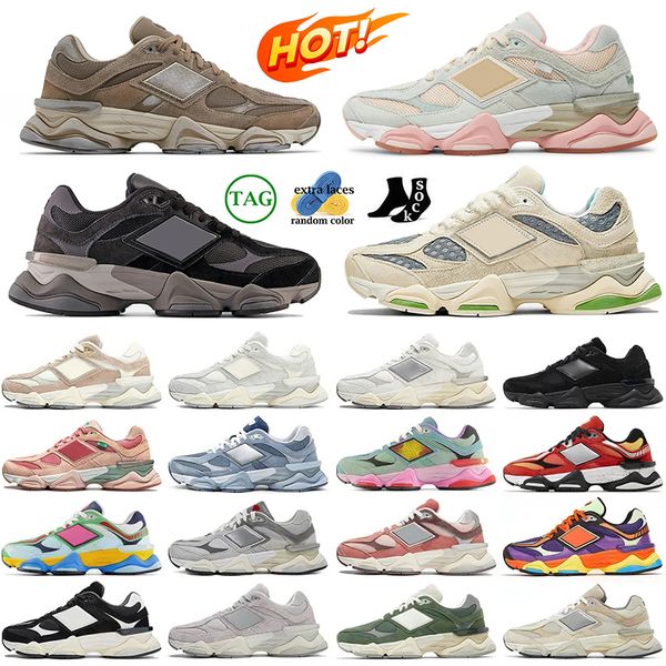 2024 nouveaux balanaces 9060 chaussures de créateur pour hommes femmes baskets briques bois triple noir Castlerock champignon sel bébé douche hommes femmes baskets de sports de plein air