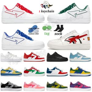 2024 Nieuwe Bapestar Designer Casual Schoenen Lakleer Luxe OG A Bathing Ape Sneakers Heren Dames Platform Trainers Ster Schoen SK8 STA Originele Sneakers Dhgate 36-47