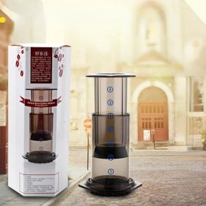2024 Nouveau barista filtre en verre cafetière à espresso Porteur portable Porteur French Press Pot pour Aeropress Machine pour les amateurs de café