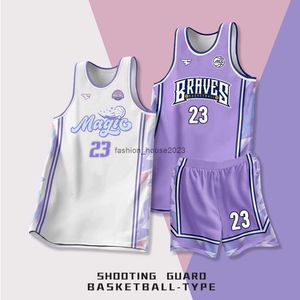 2024 Nuevo traje de baloncesto Conjunto personalizado para hombres y mujeres Estudiantes universitarios Camiseta de fútbol americano Competición de entrenamiento Uniforme de equipo de secado rápido Personaliza