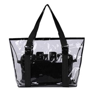 2024 Nieuwe Strandtas Zomer Jelly Tote Transparant Populaire Dames 240312