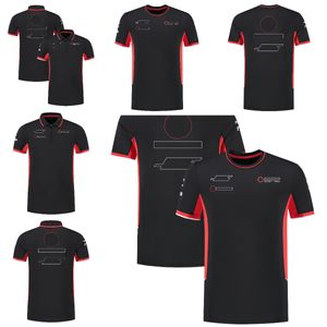 2024 nuevo traje de carreras de F1 más vendido, camisetas de talla grande para fanáticos, ropa de manga corta de secado rápido para hombres y mujeres, ropa informal y transpirable para conductores de equipo