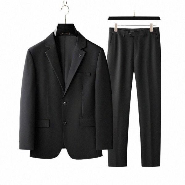 2024-nouveau blazer + pantalon homme fi busin gentleman style italien décontracté professionnel mariage meilleur homme costume taille 70-140 kg g7sN #