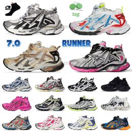 2024 nieuwe blences track runner 3.0 7.0 casual schoenen heren dames designer sneaker veelkleurig vintage lila paars roze triple s sneaker lage platform trainer