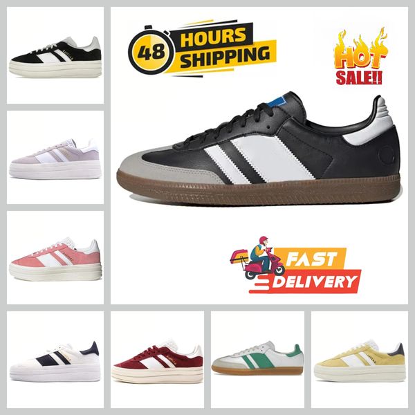 2024 Nuevos zapatos de mujer de diseñador audaz Suela gruesa Casual Pink Glow Glow Gum Velvet Trainers og Vegan Cream Collegiate Green Dhgate Jogging Walking Sports Sneakers