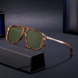 2024 Nouvelle boîte de lunettes de soleil polarisées pour la conduite en plein air pour hommes Shades Fashion Designer Femmes Tendance Luxe Classique Vintage Petit cadre