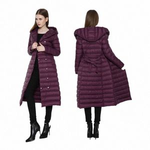 Lg – manteau chaud d'hiver pour femme, veste Ultra légère en duvet de canard blanc 2024, Parka à capuche pour femme, nouvelle marque, J70D #, 90%