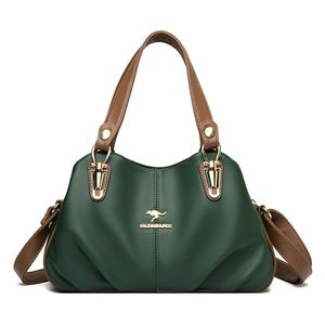 2024 NOUVELLES marques Sacs à main en cuir souple pour femmes Vintage vert épaule fourre-tout Sac de luxe Designer dames grande capacité sac à main sacs Sac A