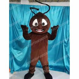2024 Nouveau costumes de mascotte de fourmi marron