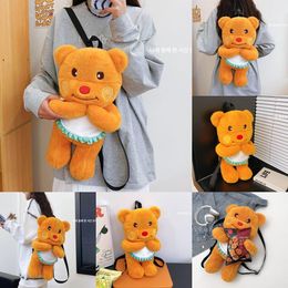 2024 New Butter Bear Super Soft Plux Doll sac à dos mignon Sac à dos Small Change Sac de rangement en gros