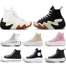 2024 Nouvelles chaussures de toile Sneaker hommes femmes chaussures chaussures décontractées Sneaker épais bas conversitys chaussures de plate-forme Designer noir blanc Run Star Motion chaussures