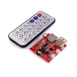 2024 Nouvelle voiture Bluetooth 4.1 MP3 WAV Decoding Board 3W Amplificateur de haut-parleur Module récepteur audio Prise en charge USB / TF / U-Disk / IR Remote Control pour MP3