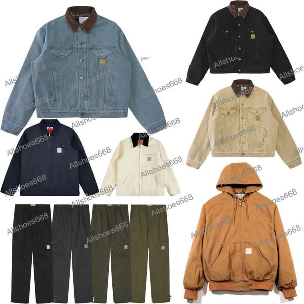 Chaquetas informales para hombre, Sudadera con capucha Vintage de los años 90, chaqueta para conductor de camión, versión ancha y corta, novedad de 2024