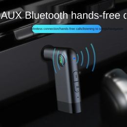 2024 Nieuwe auto handsfree Bluetooth-ontvanger met microfoon 5.0 APTX LL 3,5 mm AUX Jack Audio draadloze adapter voor auto-computerhoofdset auto