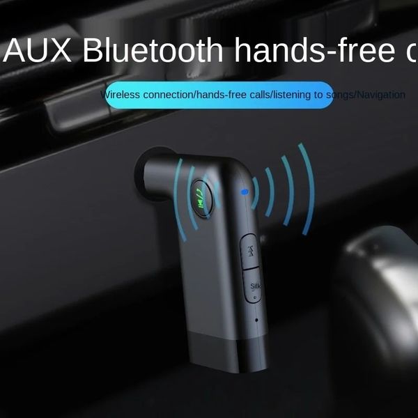 2024 NOUVELLE RÉCEPTION BLUETOOTH HANDESS FRAILS avec microphone 5.0 APTX LL 3,5 mm Adaptateur sans fil audio AUX Jack pour la voiture de l'ordinateur de voiture