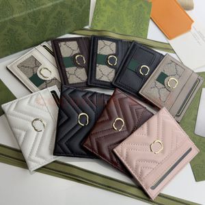 Designer Marmont Card Holders Bag Ophidia Card Case Mini Wallet Fashion Coin Coin Holt Paspoorthouder Koppeling Lederen munttas Key Pocket Belt Case