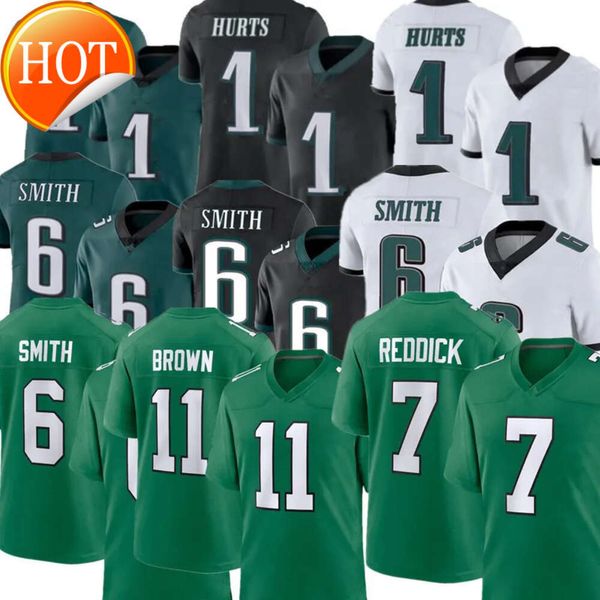 2024 Nouveau Carter Brown Devonta Jalen fait mal Jason Kelce Dandre Swift Goedert Nolan Smith Jr Brandon Graham Darius Slay Football Jerseys