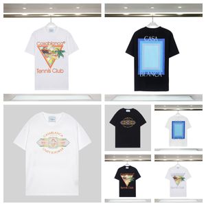 2024 Nieuwe Casablanc Designer Men T-shirt Set masao san print herencasual shirt en korte dames losse zijden shirt tees mannen t-shirt s-3xl