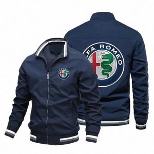 2024 Nouveau manteau décontracté Top Alfa Romeo Logo Imprimer personnalisé Lg manches Zipper Cardigan Hommes Moto Casual Sports Jack b9Ey #