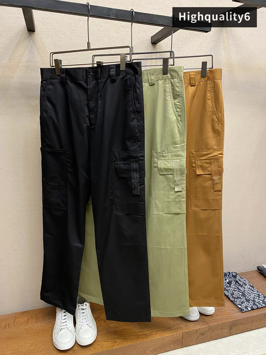2024 New Casual Pants Cargo pants LL High quality brand jeans Fashion versatile men's pants Free shipping