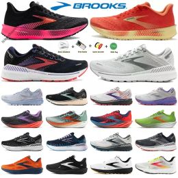 2024 Nieuwe Casual schoenen Designer Brooks Launch 9 Hardloopschoenen Heren voor Dames Ghost Hyperion Tempo Triple Zwart Wit Grijs Geel Oranje Trainers Glycerine Cascadia