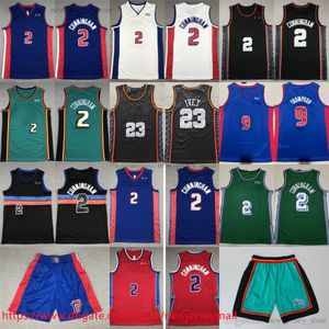 2024 New City Basketball 2 CadeCunningham Jersey Cousu 9 AusarThompson 23 JadenIvey Jersey Bleu Blanc À Domicile Rétro Chemises De Sport Respirantes