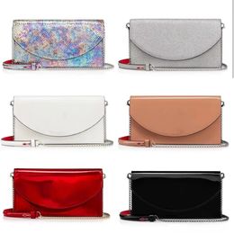 2024 NIEUW LOUBI54 CL Designer tas klinknagel High End dames handgemaakte lederen ontwerper schoudertas klassieke letter mode essentiële rode bodemtas crossbody tas handtas