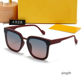 2024 Nieuwe Klassieke Gepolariseerde Zonnebril Dames Designer 4928 Luxe Merk Legering Metaal Polaroid HD Gehard Glas Lens Retro Bril zonnebril UV400