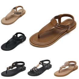 2024 Nouveau clip-on sandales chaussures pour femmes bohème de style ethnique de style coloré