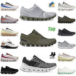 2024 Nieuwe Cloudswift Cloudy Sports Shoes Heren Glacier Gray Reseda Green Olive Reseda Eclipse Black Trainer Outdoor Sports Running Shoes
