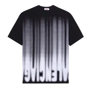 2024 Nieuw Co-branded Designer T-shirt Topkwaliteit 100% Katoen Amerikaanse Graffiti Letter Gedrukt T-shirt met korte mouwen voor dames en heren Los koppel Vrije tijd