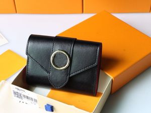 2024 NIEUWE COIN PORTURES Korte stijl nieuwe portemonnee mode dames mini -portemonnee met oranje doos