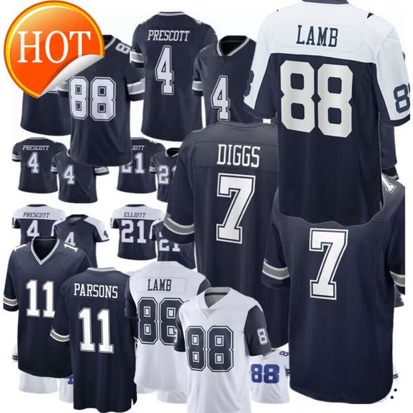 2024 New Daron Bland Mazi Smith Ceeedee Lamb Men Dak Prescott Trevon Diggs Tony Pollard Micah Parsons Emmitt Smith Leighton Vander Esch Michael Gallup Custom Football